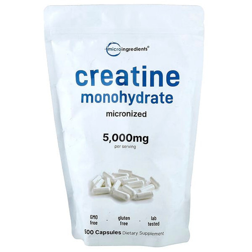 <img alt="Micro Ingredients, Creatine Monohydrate, 500 Capsules (714.28 mg per Capsule)" title="Micro Ingredients, Creatine Monohydrate, 500 Capsules (714.28 mg per Capsule),850077801129"