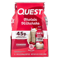 <img alt="Quest Nutrition, Protein Milk Shake, Strawberry, 4 Bottles, 14 fl oz (414 ml) Each" title="Quest Nutrition, Protein Milk Shake, Strawberry, 4 Bottles, 14 fl oz (414 ml) Each,888849016099"