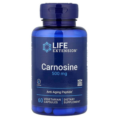 <img alt="Life Extension, Carnosine, 500 mg, 60 Vegetarian Capsules" title="Life Extension, Carnosine, 500 mg, 60 Vegetarian Capsules,737870182962"