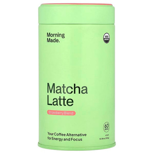 <img alt="Morning Made, Matcha Latte, Strawberry Blend, 8.46 oz (240 g)" title="Morning Made, Matcha Latte, Strawberry Blend, 8.46 oz (240 g),860011878995"