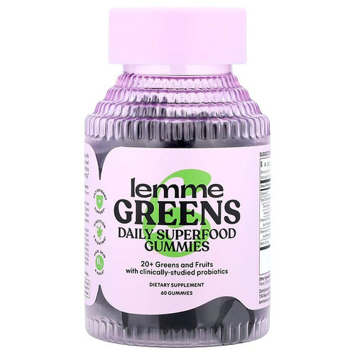 <img alt="Lemme, Greens, Daily Superfood Gummies, Berries & Greens, 60 Gummies" title="Lemme, Greens, Daily Superfood Gummies, Berries & Greens, 60 Gummies,850075104031"