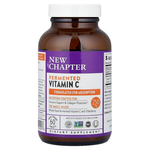 <img alt="New Chapter, Fermented Vitamin C, 60 Vegan Tablets" title="New Chapter, Fermented Vitamin C, 60 Vegan Tablets,727783902573"