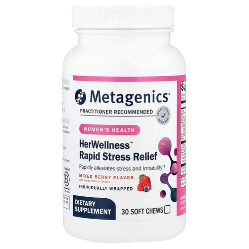 <img alt="Metagenics, HerWellness Rapid Stress Relief, Mixed Berry, 30 Soft Chews" title="Metagenics, HerWellness Rapid Stress Relief, Mixed Berry, 30 Soft Chews,755571961600"