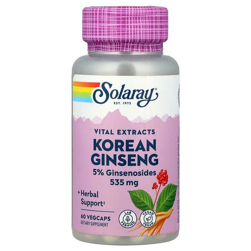 <img alt="Solaray, Vital Extracts, Korean Ginseng, 535 mg, 60 Vegcaps" title="Solaray, Vital Extracts, Korean Ginseng, 535 mg, 60 Vegcaps,076280035001"