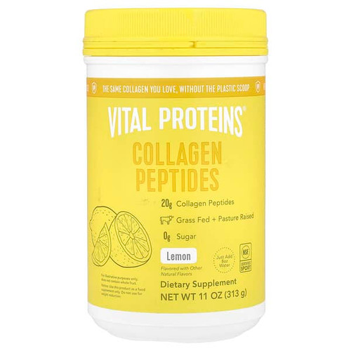 <img alt="Vital Proteins, Collagen Peptides, Lemon, 11 oz (313 g)" title="Vital Proteins, Collagen Peptides, Lemon, 11 oz (313 g),810089954305"
