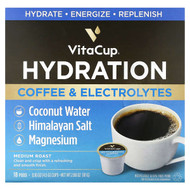 <img alt="VitaCup, Hydration Coffee & Electrolytes, Medium Roast, 18 Pods, 0.16 oz (4.5 g) Each" title="VitaCup, Hydration Coffee & Electrolytes, Medium Roast, 18 Pods, 0.16 oz (4.5 g) Each,850036288145"
