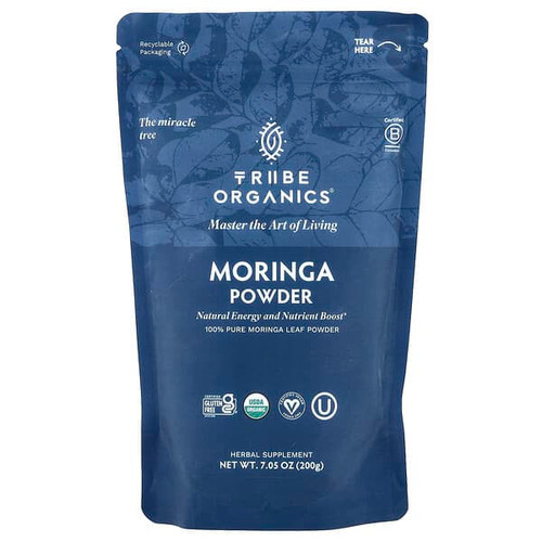 <img alt="Tribe Organics, Moringa Powder, 7.05 oz (200 g)" title="Tribe Organics, Moringa Powder, 7.05 oz (200 g),860010716076"