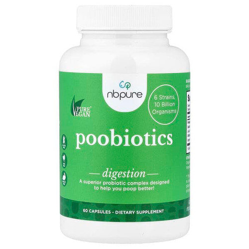 <img alt="NB Pure, Poobiotics, 60 Capsules" title="NB Pure, Poobiotics, 60 Capsules,013886030382"