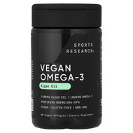 <img alt="Sports Research, Vegan Omega-3, 60 Veggie Softgels" title="Sports Research, Vegan Omega-3, 60 Veggie Softgels,023249011156"
