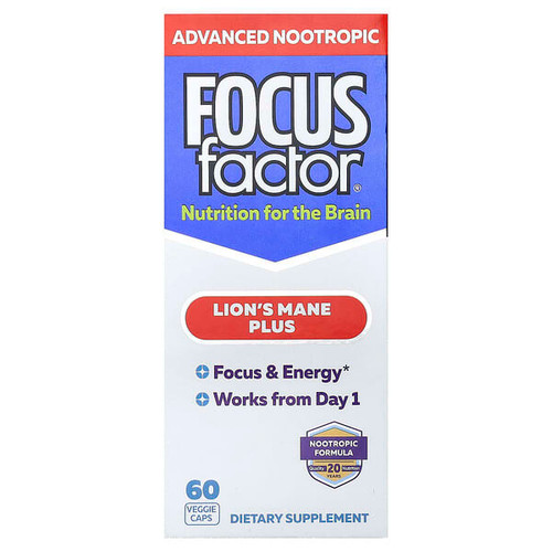 <img alt="Focus Factor, Lions Mane Plus, 60 Veggie Caps" title="Focus Factor, Lions Mane Plus, 60 Veggie Caps,811909034924"