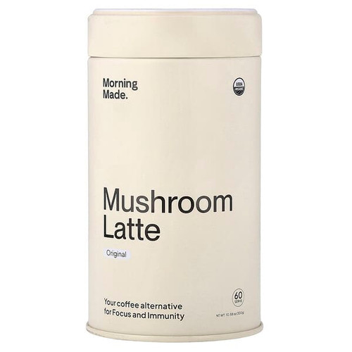 <img alt="Morning Made, Mushroom Latte, Original, 10.58 oz (300 g)" title="Morning Made, Mushroom Latte, Original, 10.58 oz (300 g),850069830021"
