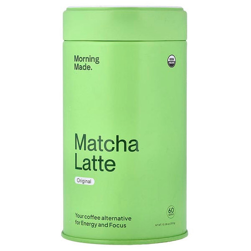 <img alt="Morning Made, Matcha Latte, Original, 10.58 oz (300 g)" title="Morning Made, Matcha Latte, Original, 10.58 oz (300 g),860012172719"