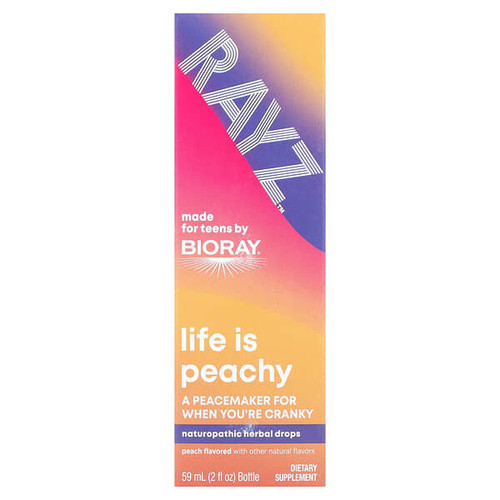 <img alt="Bioray, Rayz, Life Is Peachy, For Teens, Peach, 2 fl oz (60 ml)" title="Bioray, Rayz, Life Is Peachy, For Teens, Peach, 2 fl oz (60 ml),752830679986"