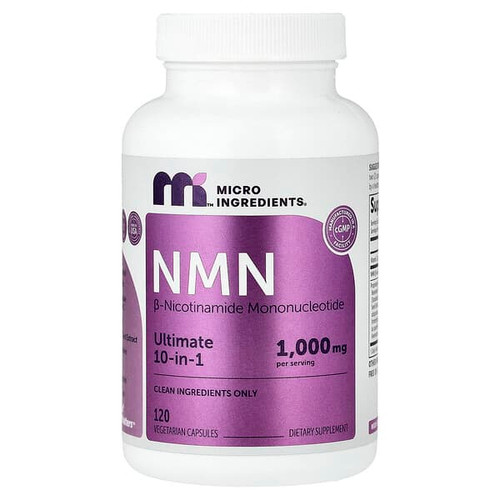 <img alt="Micro Ingredients, NMN, 120 Vegetarian Capsules" title="Micro Ingredients, NMN, 120 Vegetarian Capsules,850077801396"