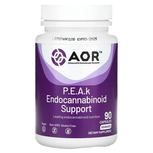 <img alt="Advanced Orthomolecular Research AOR, P.E.A.k Endocannabinoid Support, Advanced, 90 Capsules (400 mg per Capsule)" title="Advanced Orthomolecular Research AOR, P.E.A.k Endocannabinoid Support, Advanced, 90 Capsules (400 mg per Capsule),624917084160"