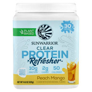 <img alt="Sunwarrior, Clear Protein Refresher, Peach Mango , 14.8 oz (420 g)" title="Sunwarrior, Clear Protein Refresher, Peach Mango , 14.8 oz (420 g),810100921675"