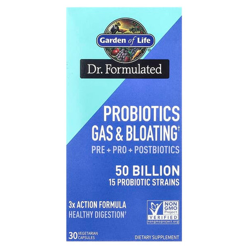 <img alt="Garden of Life, Probiotics Gas & Bloating, 50 Billion, 30 Vegetarian Capsules" title="Garden of Life, Probiotics Gas & Bloating, 50 Billion, 30 Vegetarian Capsules,658010131773"