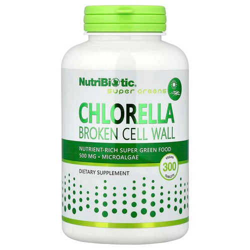 <img alt="NutriBiotic, Chlorella, 300 Vegan Tablets (500 mg per Tablet)" title="NutriBiotic, Chlorella, 300 Vegan Tablets (500 mg per Tablet),728177000912"