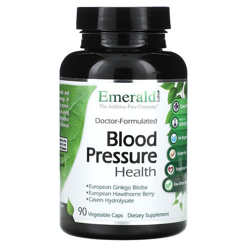 <img alt="Emerald Laboratories, Blood Pressure Health, 90 Vegetable Caps" title="Emerald Laboratories, Blood Pressure Health, 90 Vegetable Caps,743650002238"