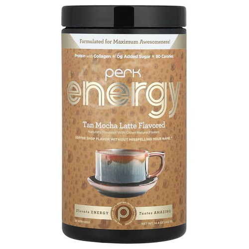<img alt="Perk Energy, Tan Mocha Latte, 14.4 oz (402 g)" title="Perk Energy, Tan Mocha Latte, 14.4 oz (402 g),850062936362"