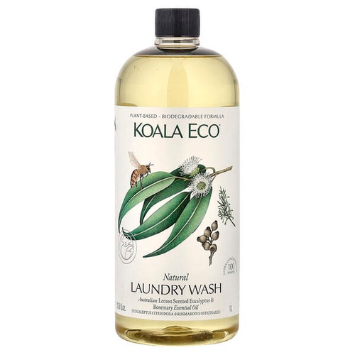 <img alt="Koala Eco, Natural Laundry Wash, Australian Lemon Scented Eucalyptus & Rosemary Essential Oil, 33.8 fl oz (1 l)" title="Koala Eco, Natural Laundry Wash, Australian Lemon Scented Eucalyptus & Rosemary Essential Oil, 33.8 fl oz (1 l),850013802463"