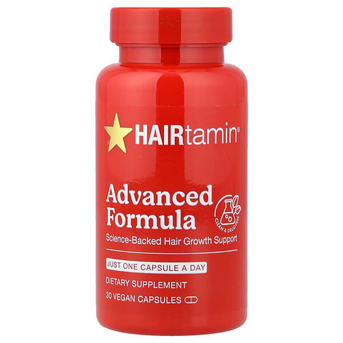 <img alt="HAIRtamin, Advanced Formula, 30 Vegan Capsules" title="HAIRtamin, Advanced Formula, 30 Vegan Capsules,863433000302"