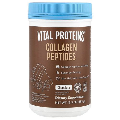 <img alt="Vital Proteins, Collagen Peptides, Chocolate, 13.5 oz (383 g)" title="Vital Proteins, Collagen Peptides, Chocolate, 13.5 oz (383 g),850026494310"