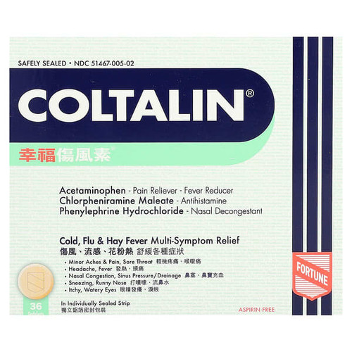 <img alt="Fortune Pharm, Coltalin, 36 Tablets" title="Fortune Pharm, Coltalin, 36 Tablets,4897053381981"