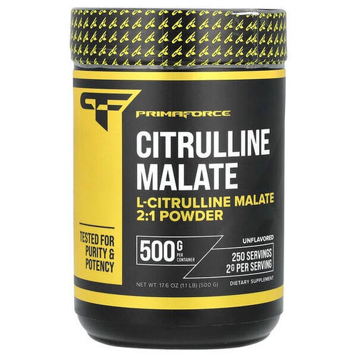<img alt="Primaforce, Citrulline Malate, Unflavored, 1.1 lb (500 g)" title="Primaforce, Citrulline Malate, Unflavored, 1.1 lb (500 g),811445020757"