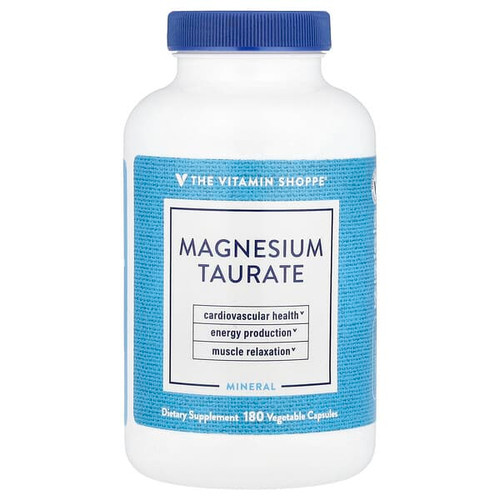 <img alt="The Vitamin Shoppe, Magnesium Taurate, 180 Vegetable Capsules (62.5 mg per Capsule)" title="The Vitamin Shoppe, Magnesium Taurate, 180 Vegetable Capsules (62.5 mg per Capsule),766536035656"