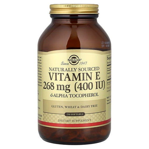 <img alt="Solgar, Naturally Sourced Vitamin E, 268 mg (400 IU), 250 Softgels" title="Solgar, Naturally Sourced Vitamin E, 268 mg (400 IU), 250 Softgels,033984035225"