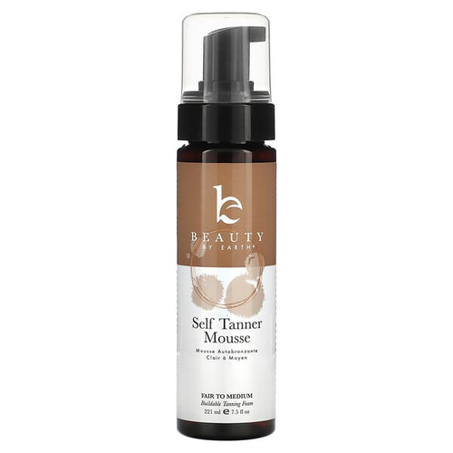 <img alt="Beauty By Earth, Self Tanner Mousse, Fair to Medium, 7.5 fl oz (222 ml)" title="Beauty By Earth, Self Tanner Mousse, Fair to Medium, 7.5 fl oz (222 ml),810061950257"