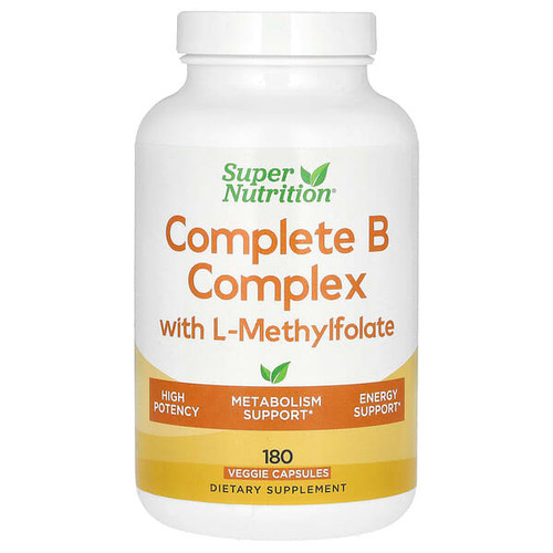 <img alt="Super Nutrition, Complete B Complex with L-Methylfolate and Methylcobalamin B12, 180 Veggie Capsules" title="Super Nutrition, Complete B Complex with L-Methylfolate and Methylcobalamin B12, 180 Veggie Capsules,898220023509"