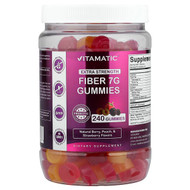 <img alt="Vitamatic, Fiber Gummies, Natural Berry, Peach & Strawberry, 240 Gummies" title="Vitamatic, Fiber Gummies, Natural Berry, Peach & Strawberry, 240 Gummies,810078474883"