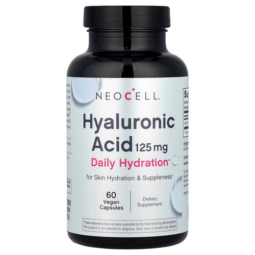 <img alt="NeoCell, Hyaluronic Acid, 125 mg, 60 Vegan Capsules" title="NeoCell, Hyaluronic Acid, 125 mg, 60 Vegan Capsules,016185129658"