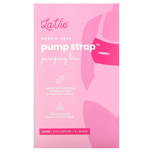 <img alt="LaVie, Pump Strap, Hands-Free Pumping Bra, Large, Black, 1 Count" title="LaVie, Pump Strap, Hands-Free Pumping Bra, Large, Black, 1 Count,856325006124"