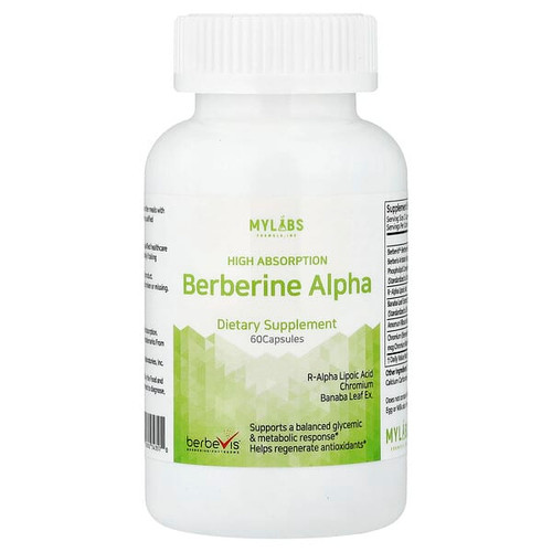 <img alt="Mylabs, Berberine Alpha, High Absorption, 60 Capsules" title="Mylabs, Berberine Alpha, High Absorption, 60 Capsules,860002343570"