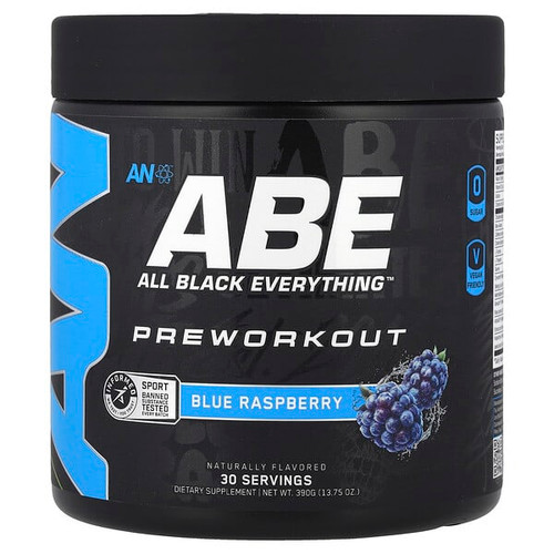 <img alt="ABE, Preworkout, Blue Raspberry, 13.75 oz (390 g)" title="ABE, Preworkout, Blue Raspberry, 13.75 oz (390 g),5056555201909"