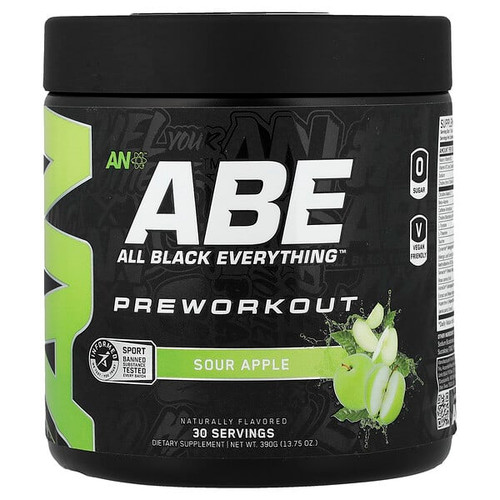 <img alt="ABE, Pre-Workout, Sour Apple, 13.75 oz (390 g)" title="ABE, Pre-Workout, Sour Apple, 13.75 oz (390 g),5056555201923"