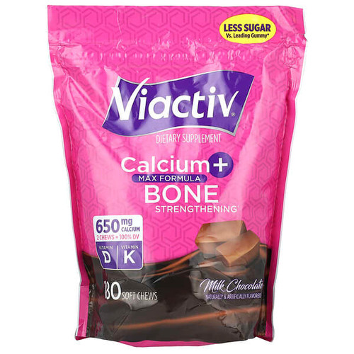 <img alt="Viactiv, Calcium + Bone Strengthening, Max Formula, Milk Chocolate, 180 Soft Chews" title="Viactiv, Calcium + Bone Strengthening, Max Formula, Milk Chocolate, 180 Soft Chews,857141004950"