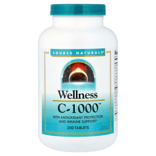 <img alt="Source Naturals, Wellness C-1000, 200 Tablets" title="Source Naturals, Wellness C-1000, 200 Tablets,021078010333"