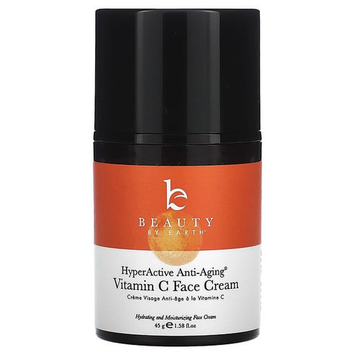 <img alt="Beauty By Earth, HyperActive Anti-Aging, Vitamin C Face Cream, 1.58 fl oz (45 g)" title="Beauty By Earth, HyperActive Anti-Aging, Vitamin C Face Cream, 1.58 fl oz (45 g),810061953173"