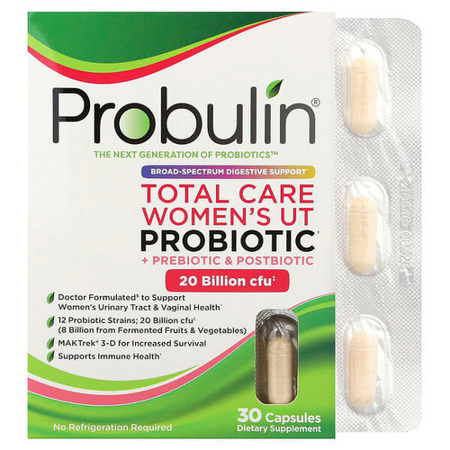 <img alt="Probulin, Total Care Womens UT Probiotic + Prebiotic & Postbiotic, 30 Capsules" title="Probulin, Total Care Womens UT Probiotic + Prebiotic & Postbiotic, 30 Capsules,855757003534"
