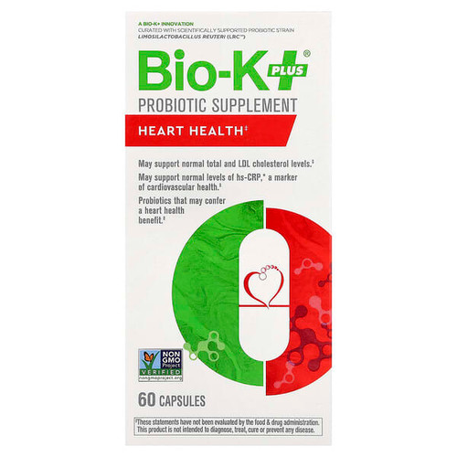 <img alt="Bio-K+, Probiotic Supplement, Heart Health, 60 Capsule" title="Bio-K+, Probiotic Supplement, Heart Health, 60 Capsule,626608021010"
