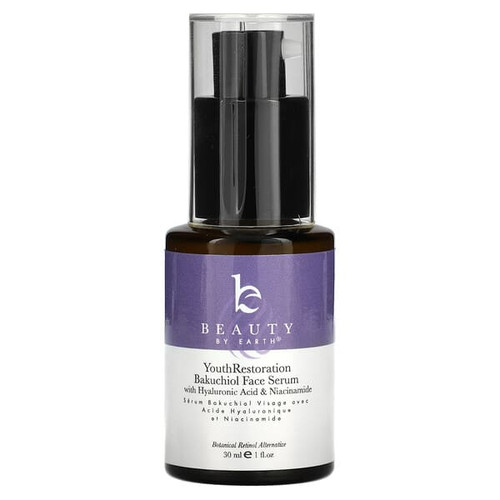 <img alt="Beauty By Earth, Youth Restoration Bakuchiol Face Serum, 1 fl oz (30 m)" title="Beauty By Earth, Youth Restoration Bakuchiol Face Serum, 1 fl oz (30 m),810061950127"