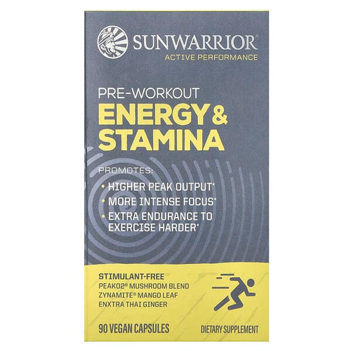 <img alt="Sunwarrior, Pre-Workout, Energy & Stamina, 90 Vegan Capsules" title="Sunwarrior, Pre-Workout, Energy & Stamina, 90 Vegan Capsules,810100921484"