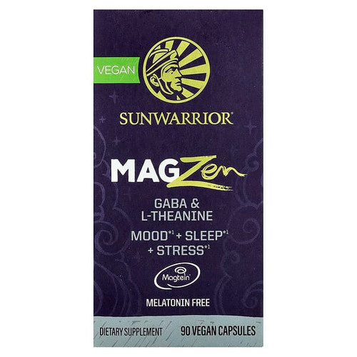 <img alt="Sunwarrior, MagZen, GABA & L-Theanine, 90 Vegan Capsules" title="Sunwarrior, MagZen, GABA & L-Theanine, 90 Vegan Capsules,810100921699"