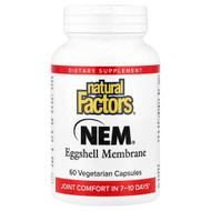 <img alt="Natural Factors, NEM, Eggshell Membrane, 60 Vegetarian Capsules" title="Natural Factors, NEM, Eggshell Membrane, 60 Vegetarian Capsules,068958026930"