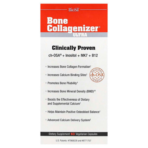 <img alt="Biosil, Bone Collagenizer Ultra, 60 Vegetarian Capsules" title="Biosil, Bone Collagenizer Ultra, 60 Vegetarian Capsules,5425010391507"