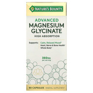 <img alt="Natures Bounty, Advanced Magnesium Glycinate, High Absorption, 90 Capsules (120 mg per Capsule)" title="Natures Bounty, Advanced Magnesium Glycinate, High Absorption, 90 Capsules (120 mg per Capsule),074312012556"